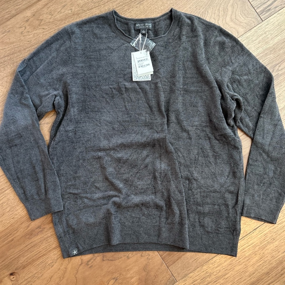 Barefoot Dreams Men’s Roll Neck Pullover, size L